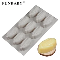 funbaky 6 cavity fruit corn shape cake decorating tools silicone mold 3d decorations accessories bakware baking moulds