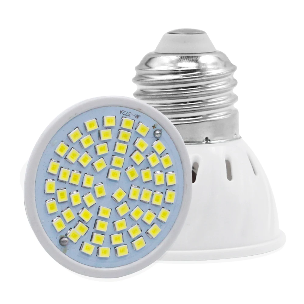 T.Y.S 48 60 80 светодиодный Кукуруза лампы SMD 2835 4W 6W 8W Светодиодный прожектор GU10 E14 E27 MR16