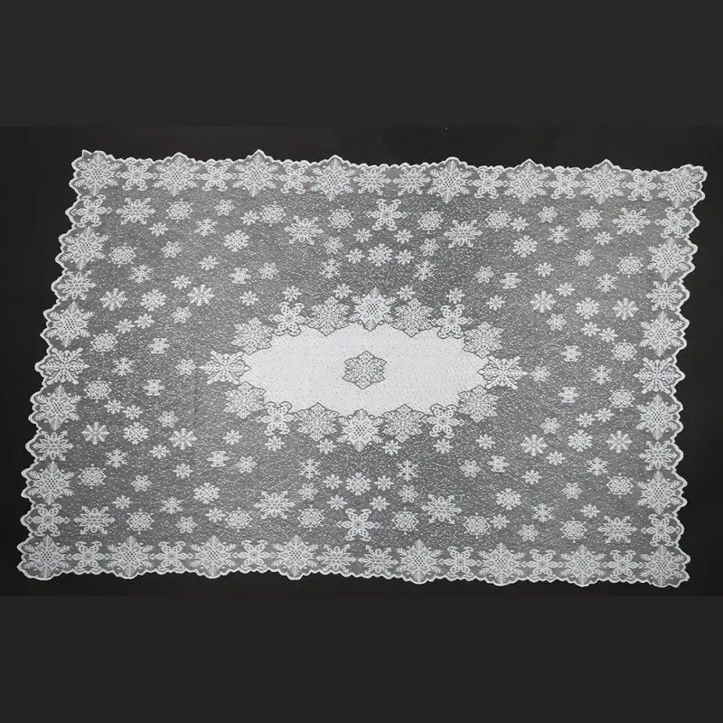 152x228cm Зимняя теплая скатерть со снежинками, Рождественская Декоративная скатерть, вечерние украшения для дома и бара - Цвет: 152x228cm