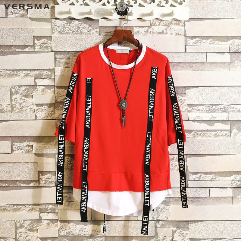 

Футболка мужская летняя, в стиле хип-хоп, с лентами, 5XL, 2018