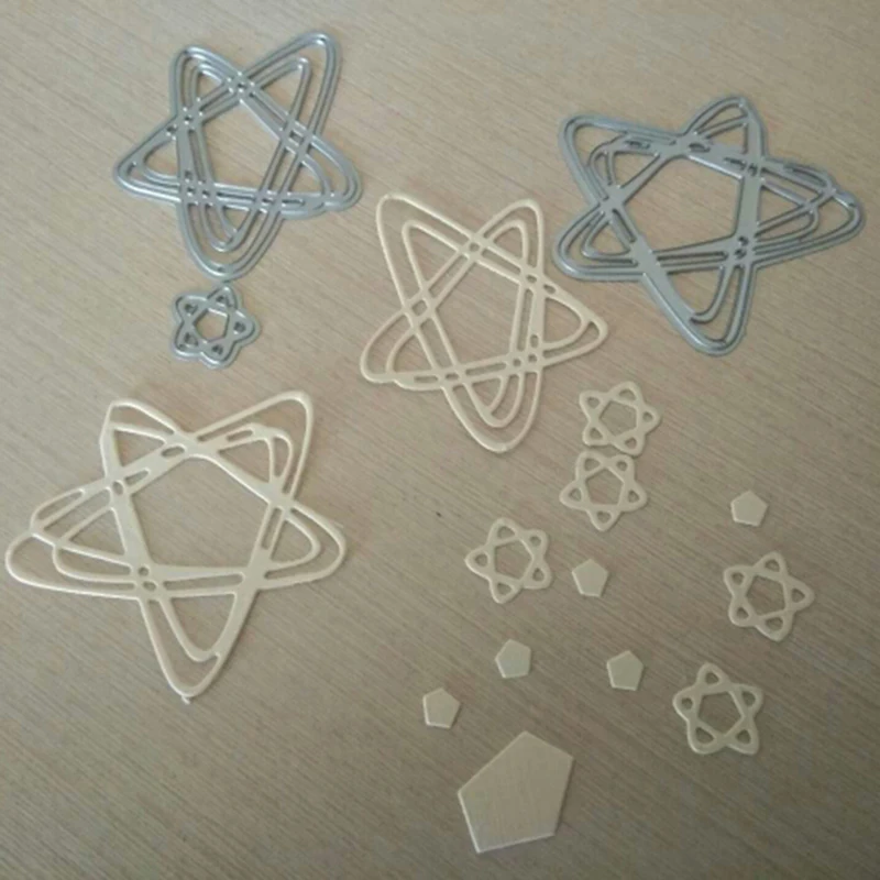 Scrapbooking DIY Irregular Line Star Shaped Metal Cutting Dies Wedding Book Photo Album Art Card Decor Die Cuts | Дом и сад