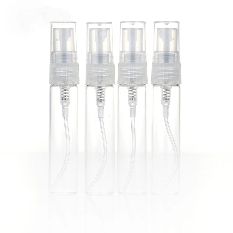 

500Pieces/Lot 5ML Mini Glass Perfume Bottle With Atomizer Empty Cosmetic Containers For Travel Spray Bottles