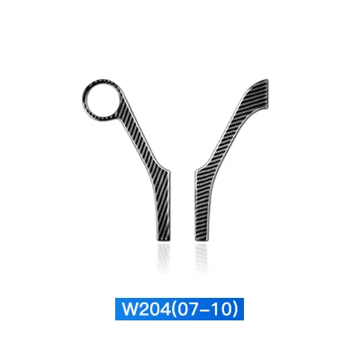 Part A 2pcs Airspeed LHD для W204 Mercedes Benz наклейка для Mercedes Benz W204 аксессуары из углеродного волокна внутренняя отделка Центральная наклейка на консоль - Название цвета: Part A 2pcs