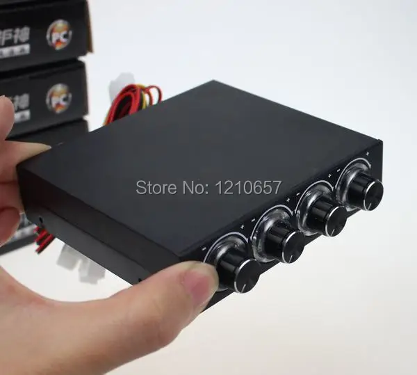 1 шт. STW корпус флоппи положение 4 канала синий светодио дный Скорость вентилятор