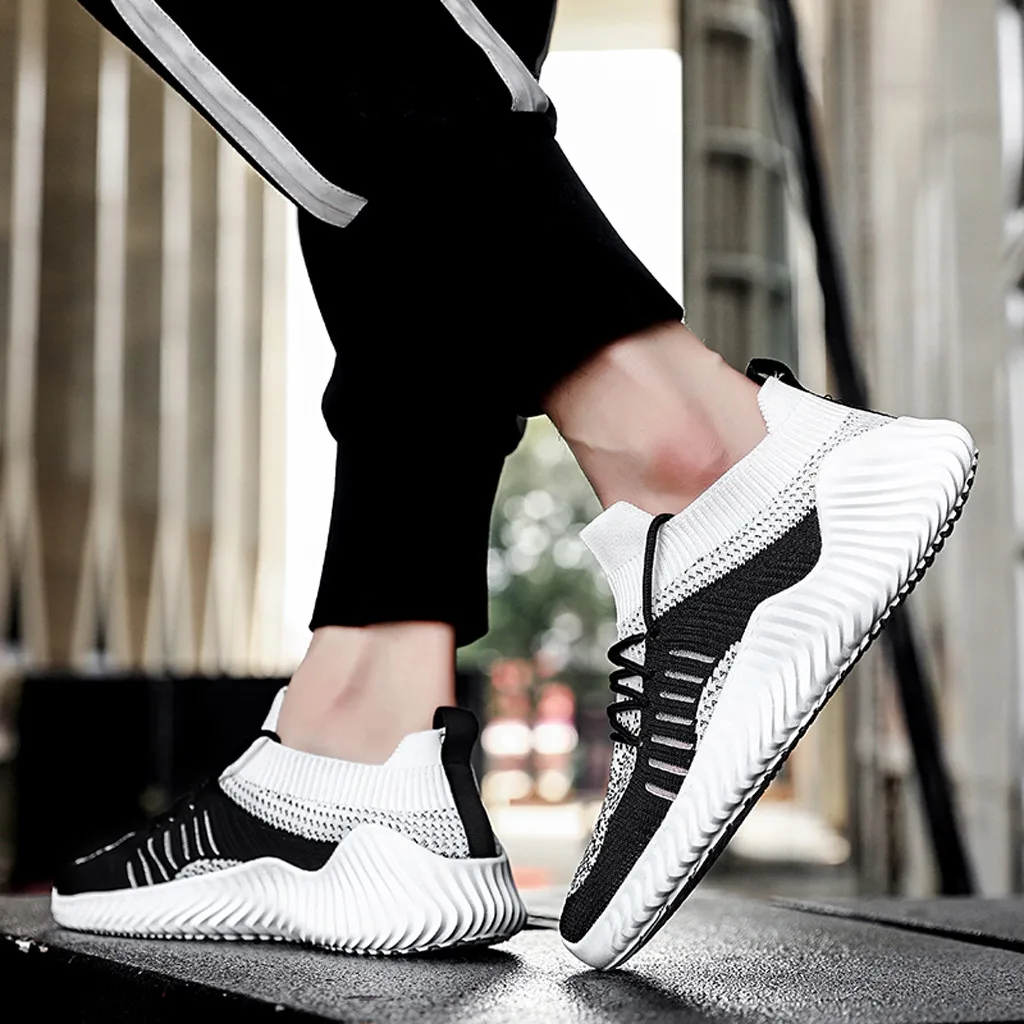 Новая модная мужская повседневная обувь мужские комфортные кроссовки из
