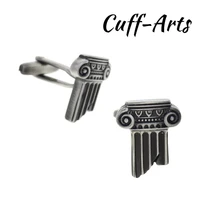 cufflinks for mens roman column cufflinks antique silver shirt cufflinks tie clip gifts for men mancuernas by cuffarts c10226
