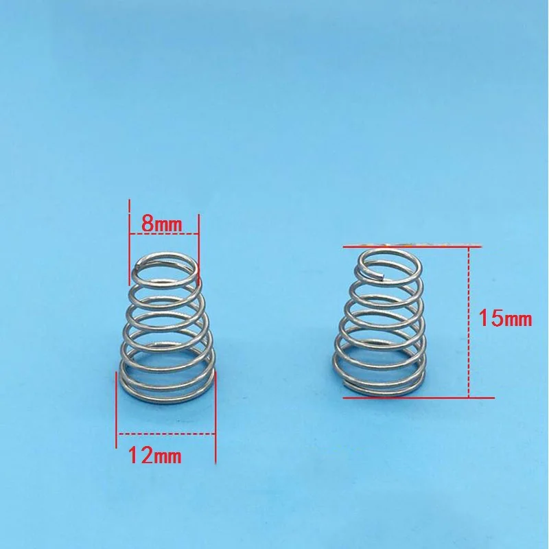 Пружинные конические сжатия пружины проволока D0.8mm OD 8mm * 12mm высота 15mm|Пружины| |