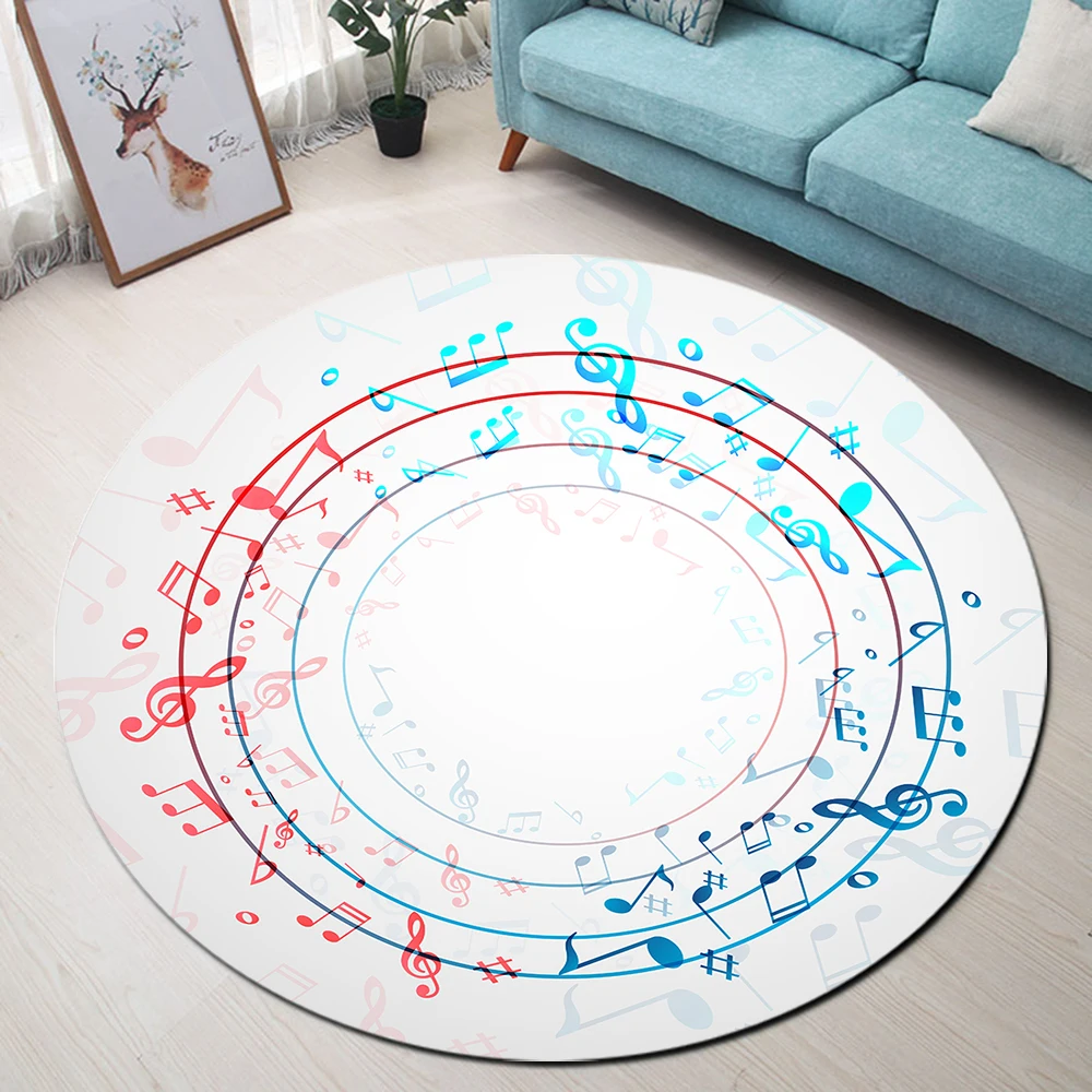 Белый Музыкальный CD красный синий блокнот круглый коврик из пены с памятью и