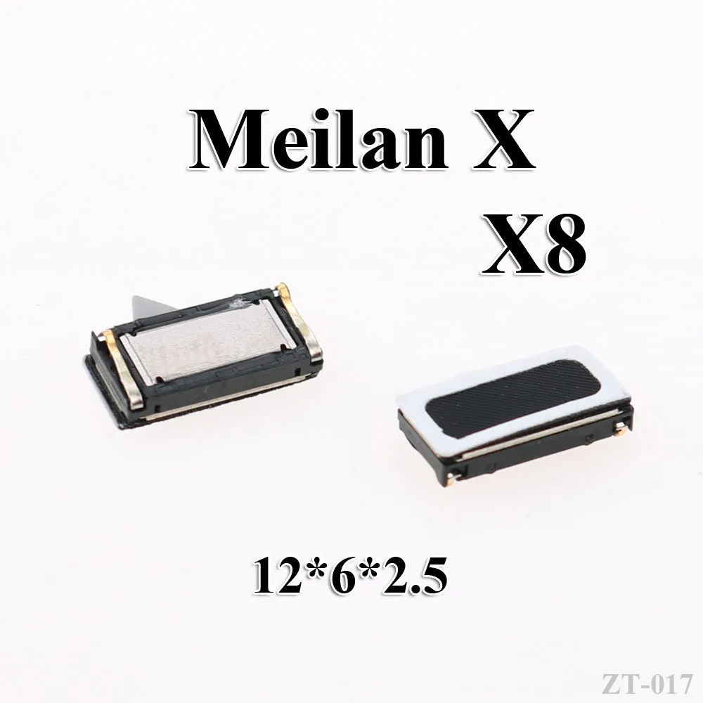 Meilan X X8 2 шт передний верхний наушник, динамик, звуковой приемник для Meizu Meilan Note/S6/6/A5/5 5S/3 S/2/E2/E/X x8/U20/Note 6 5 3 2/металлическая конструкция - Цвет: Meilan X X8