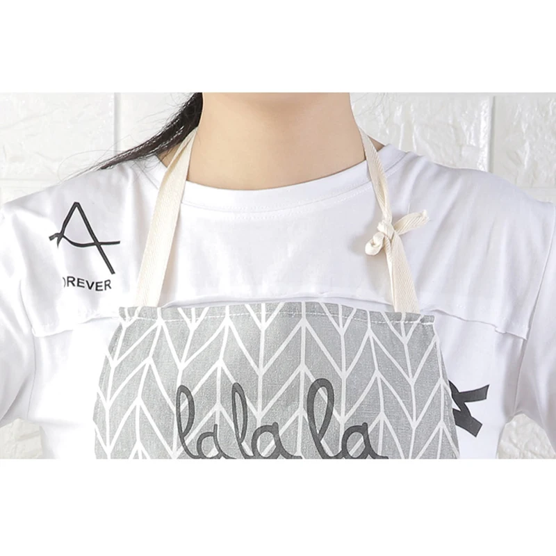 Хлопковый кухонный фартук для женщин и мужчин фартуки унисекс с принтом