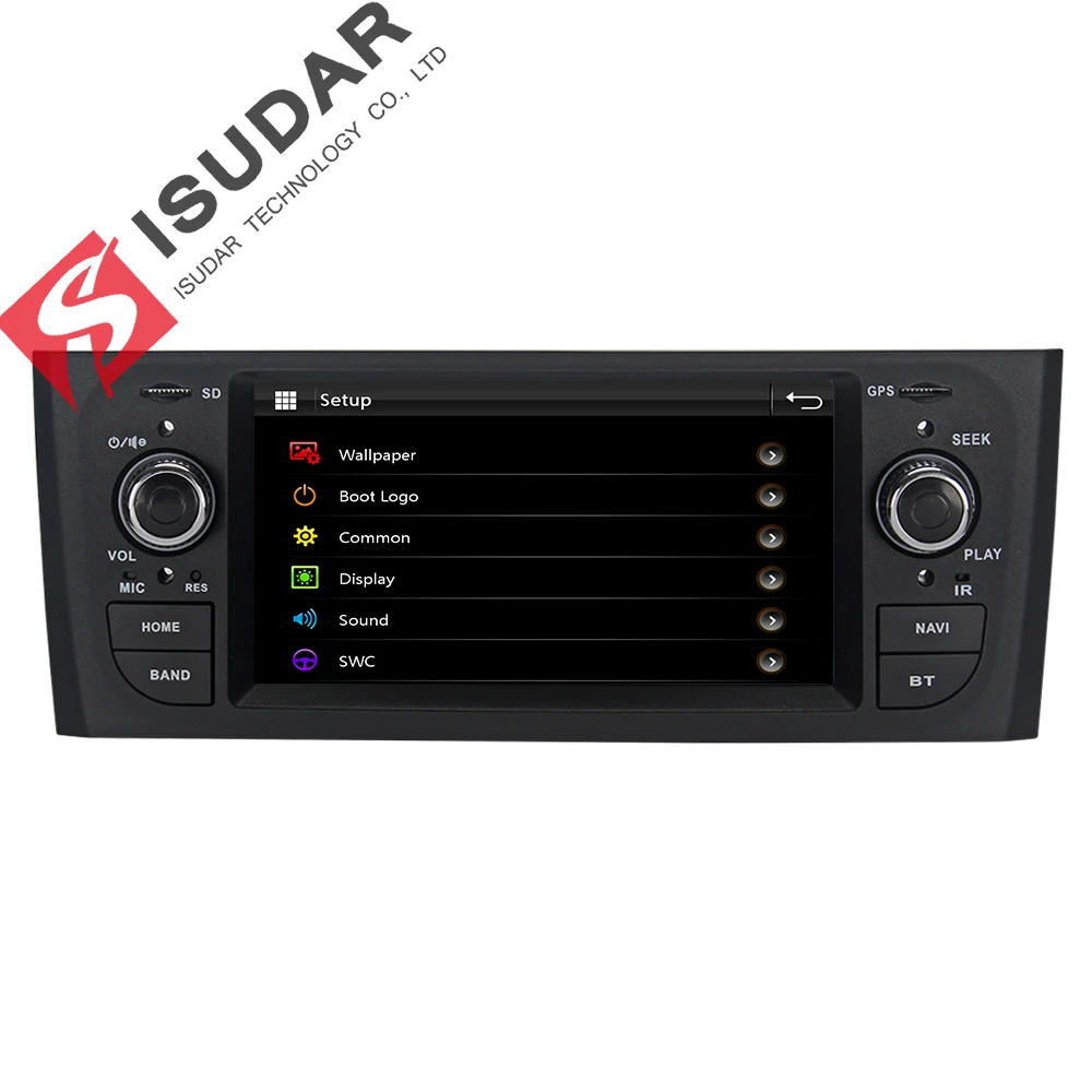 Isudar Автомагнитола с Сенсорным 7 Дюймовым Экраном Для Автомобилей Fiat/Grande/Punto/Linea