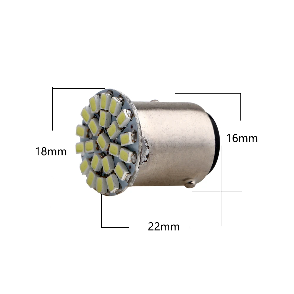 YM E Bright 100X S25 P21/5W 1157 BAY15D 1206 22 SMD 12V автомобильная светодиодная Поворотная лампа стоп