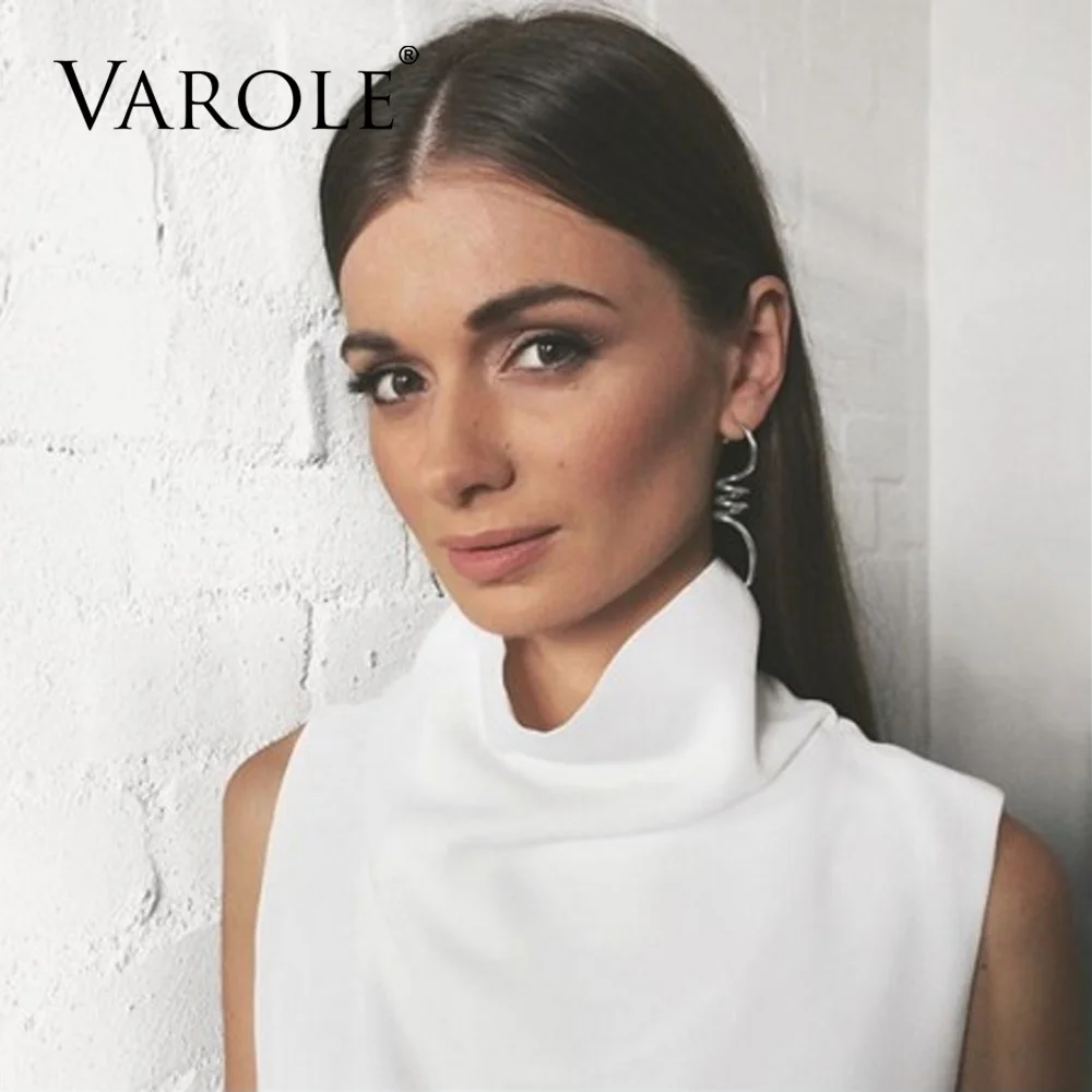 VAROLE спиральные формы Висячие серьги золотистого цвета Медные Висячие серьги для женщин длинные серьги ювелирные изделия Brincos