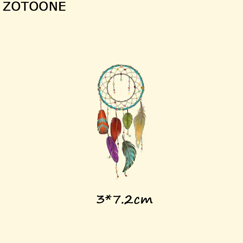 129 ZOTOONE DIY теплопередача для одежды футболки платья милые Ловец снов железные нашивки для одежды сова термо-Стикеры для одежды E - Цвет: 129