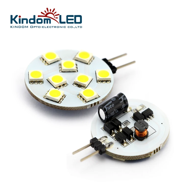 Kindomled 10 шт. G4 LED диск Круглый вытяжка лампа для лодки/автомобильной SMD5050 12 В 24 DC
