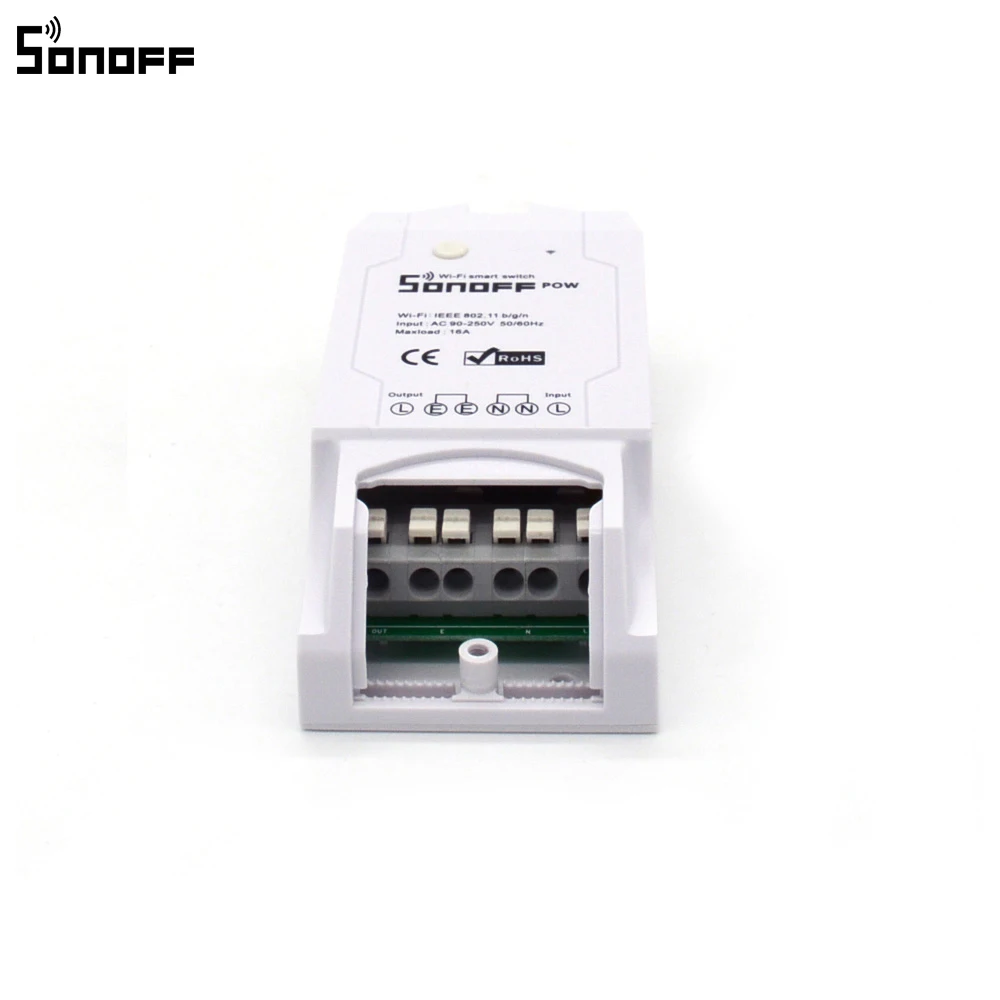 Sonoff Pow умный Wi Fi коммутатор контроллер с реальным временем измерение