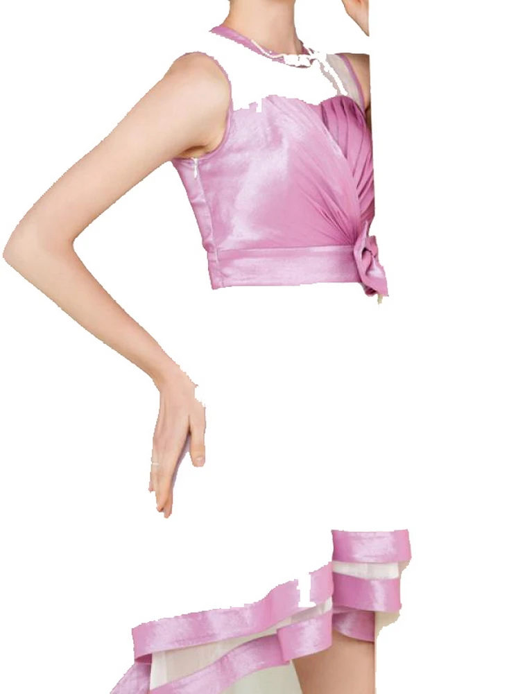 Pearl edging bow dovetail Princess Dress little dresses | Женская одежда