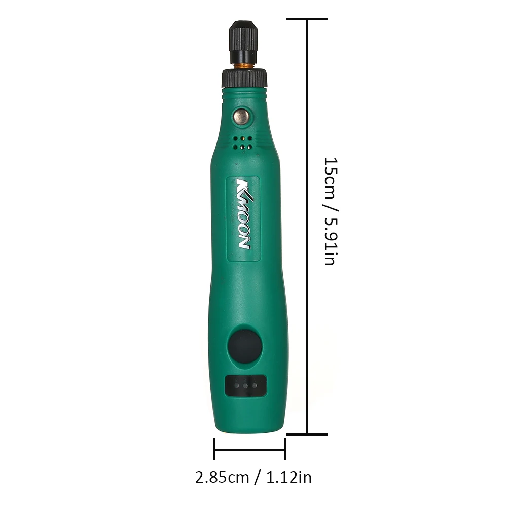 

KKmoon 18V 1.2W Mini Electric Grinder Set Cordless Handle Grinding Machine Carving Engraving Pen Trimming Milling Polishing Tool