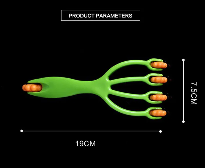 Scratching his head skin scratched catch massage claws the back of roller massager |