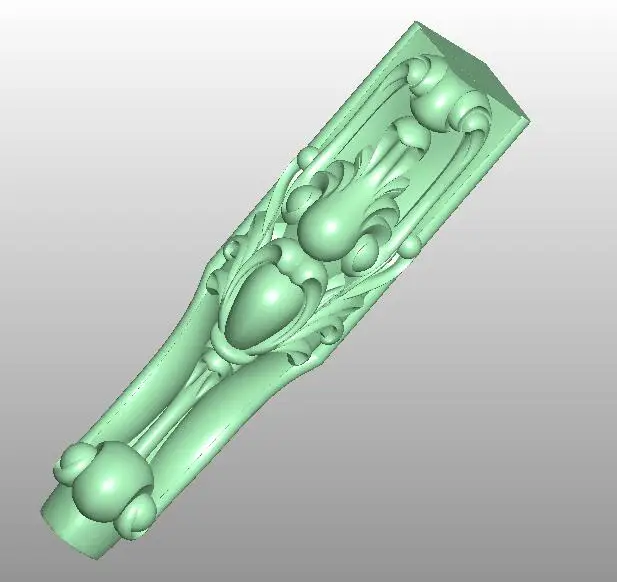 

3D model STL format file for cnc router engraving furniture sofa cabinet chair leg pattern Artcam 846