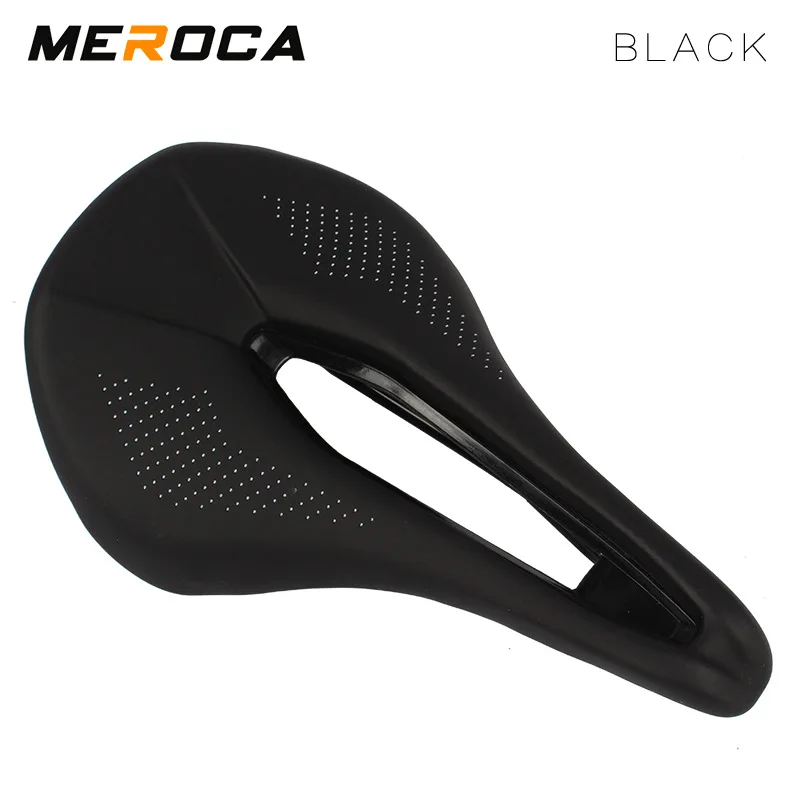 Велосипедное седло MEROCA для горных и дорожных велосипедов мягкое полое переднее