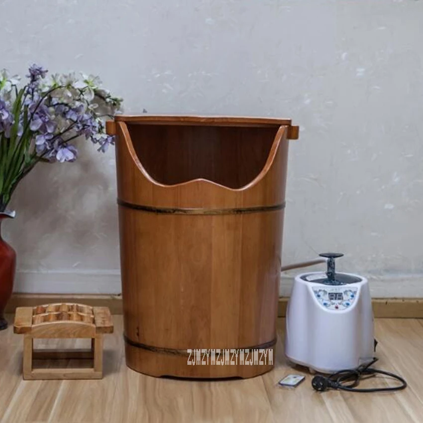 

KX-X60-1 Portable Wooden Steam Barrel Sauna Massage Fumigation Barrel High-quality Household Foot Bath Barrel 110V / 220V 1000W