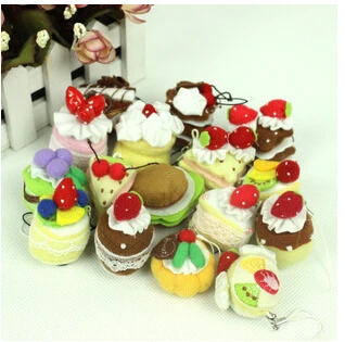 5 шт./лот имитационная модель плюшевого торта детские игрушки мобильный телефон