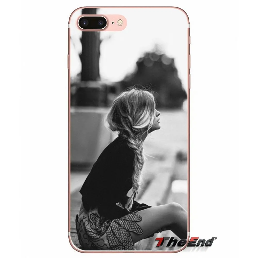 Для sony Xperia Z Z1 Z2 Z3 Z5 компактный M2 M4 M5 E3 T3 XA Aqua LG G4 G5 G3 g2 мини Капа печальный девушка