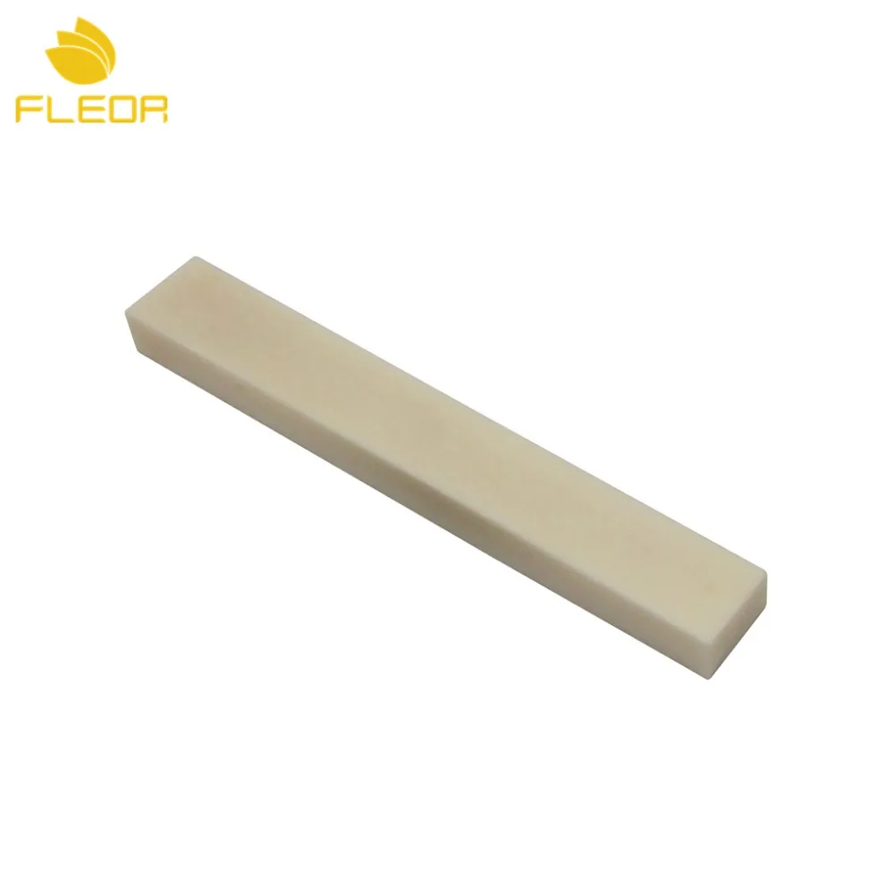 FLEOR 1 шт. нерезная гитарная Гайка Седло материал кость чистые DIY части 83*12*6 мм для
