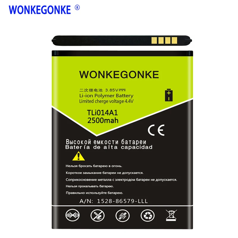Аккумулятор WONKEGONKE TLi014A1 для Alcatel Pixi 3 4 5 &quot 4027 4027A 4027D 4027X 4010 4010D 4012 4030 4030D 4030A 5020