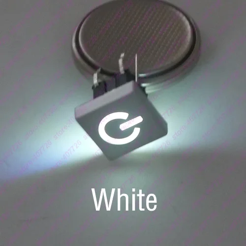 Switch Add White Cap 10 шт. 6X6X8,2 мм с колпачком с логотипом питания 6PIN DIP мгновенная тактовая кнопка Верхняя квадратная головка индикация кнопка - Цвет: Switch Add White Cap