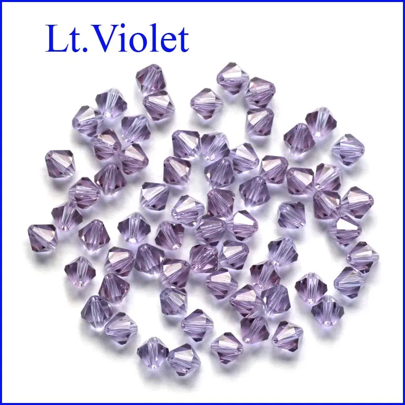 Биконусные хрустальные бусины 300 6 мм разные цвета разделители россыпью для