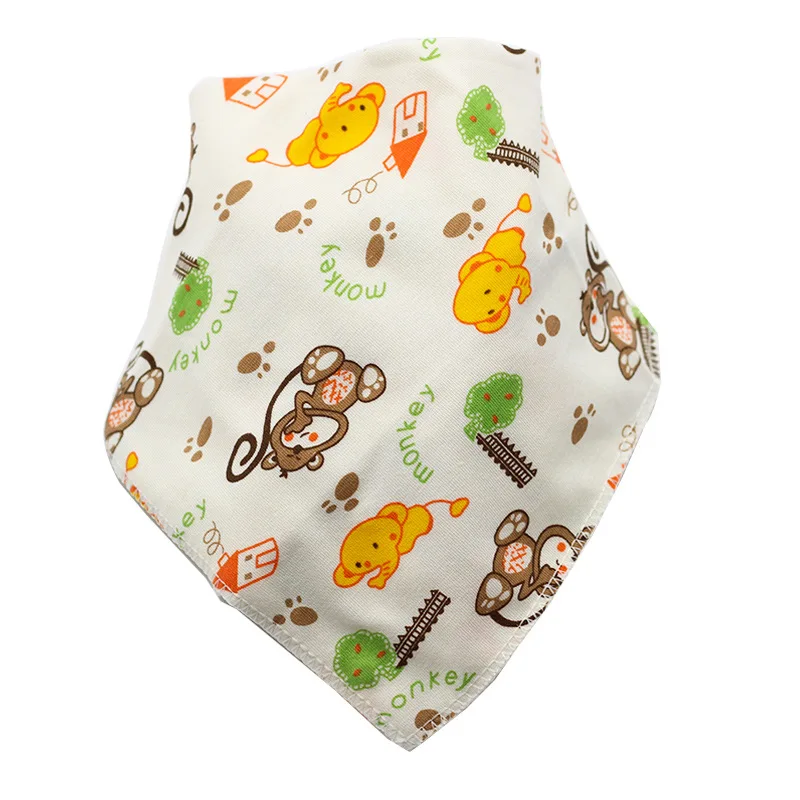 Cotton Bandana Bibs Baby Babador Feeding Smock Infant Burp Cloths Cartoon Saliva Towel Baby Eating Accessory Soft Baby Stuff - Цвет: 13