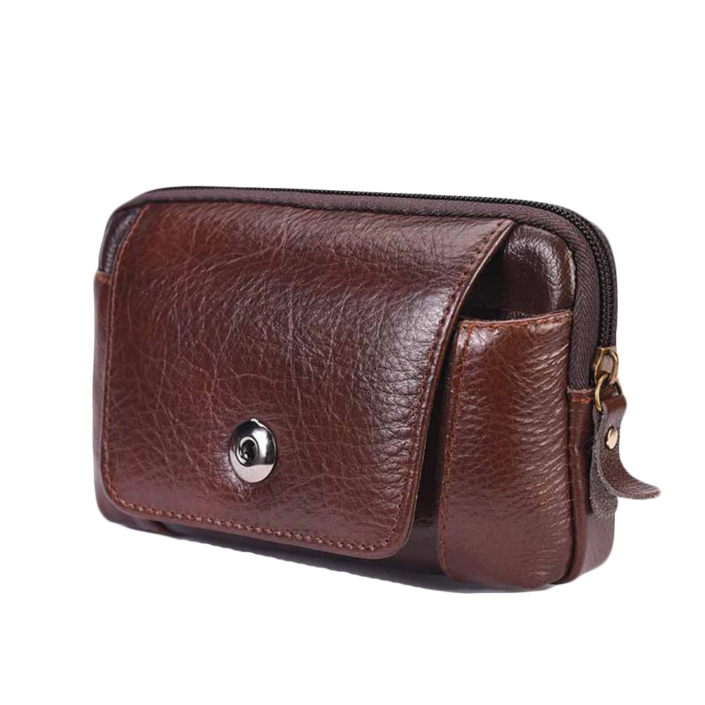 Мужская деловая сумка из искусственной кожи портативная маленькая поясная