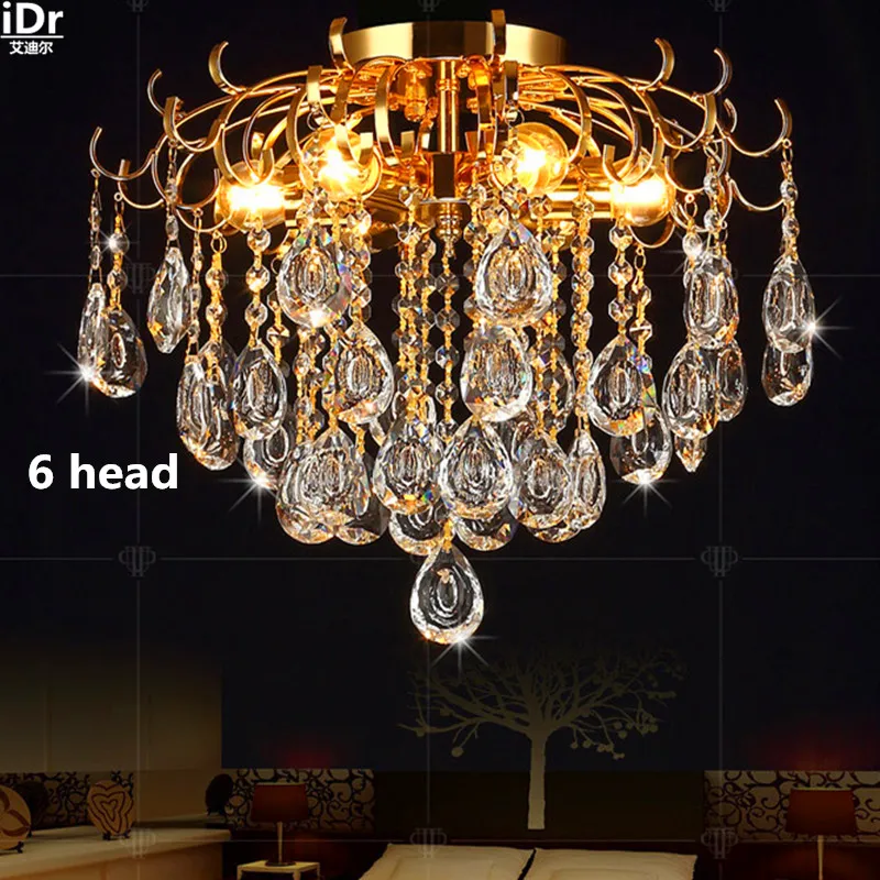 Хрустальные лампы k9 двойная лампа европейская креативная для гостиной спальни