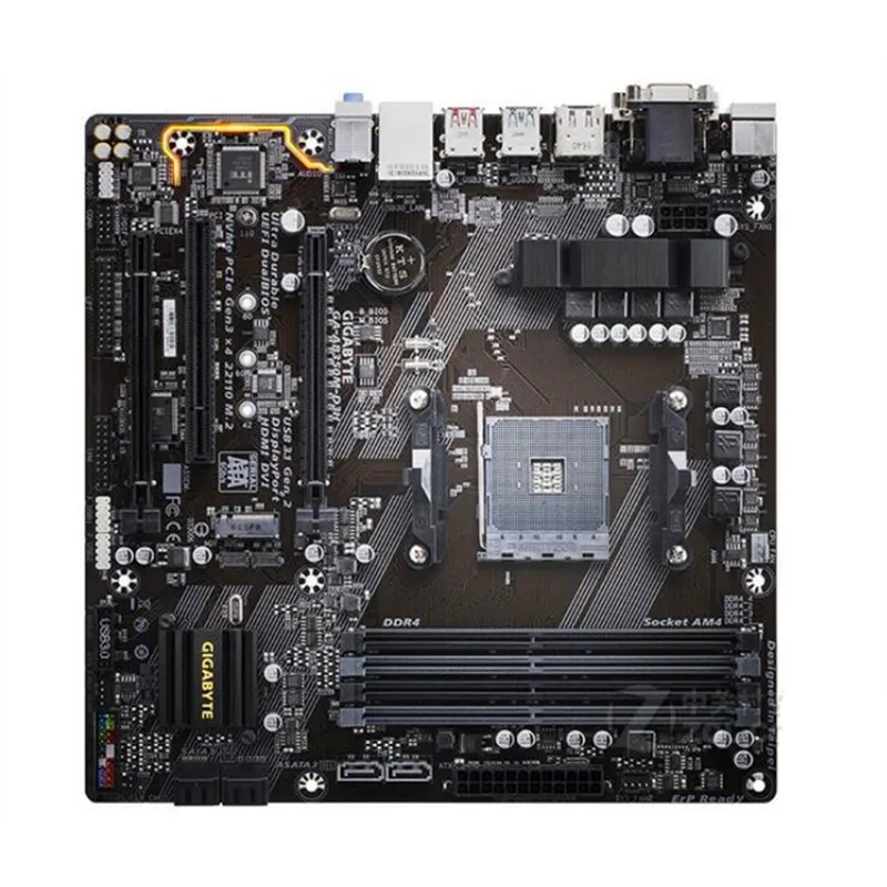 Для Gigabyte GA-AB350M-D3H б/у для рабочего стола, B350 материнская плата AB350M-D3H гнездо AM4 DDR4 USB3.0 SATA3