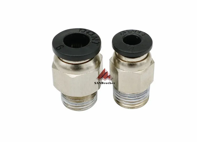 1 шт. пневматический соединитель PC4-01 PC6-01 PTFE трубка БЫСТРОРАЗЪЕМНАЯ муфта для 3D-принтера E3D V6 для j-головных фитингов Reprap Hotend