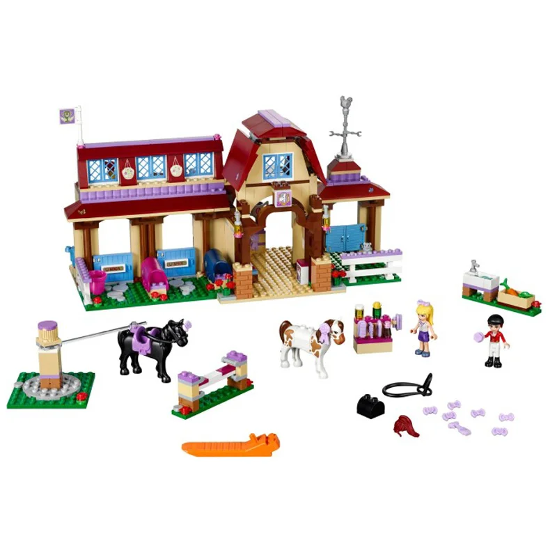 Super heros Friends для девочек Heartlake Riding Club Horse Stables набор блоков Миа Стефани строительные