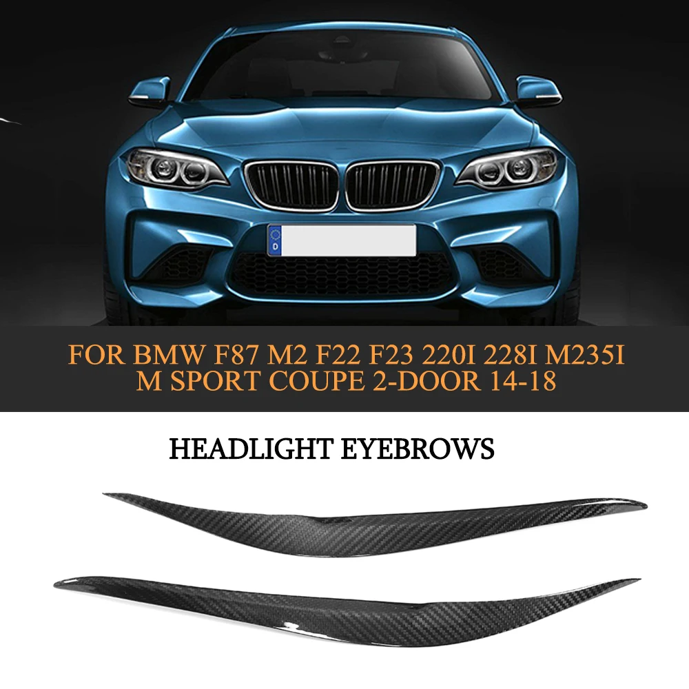 Передние фары для BMW F87 M2 F22 F23 220i 228i M235i M Sport Coupe 2 Door 14 18 Dry Pure Carbon Fiber Black FRP|Абажуры| |