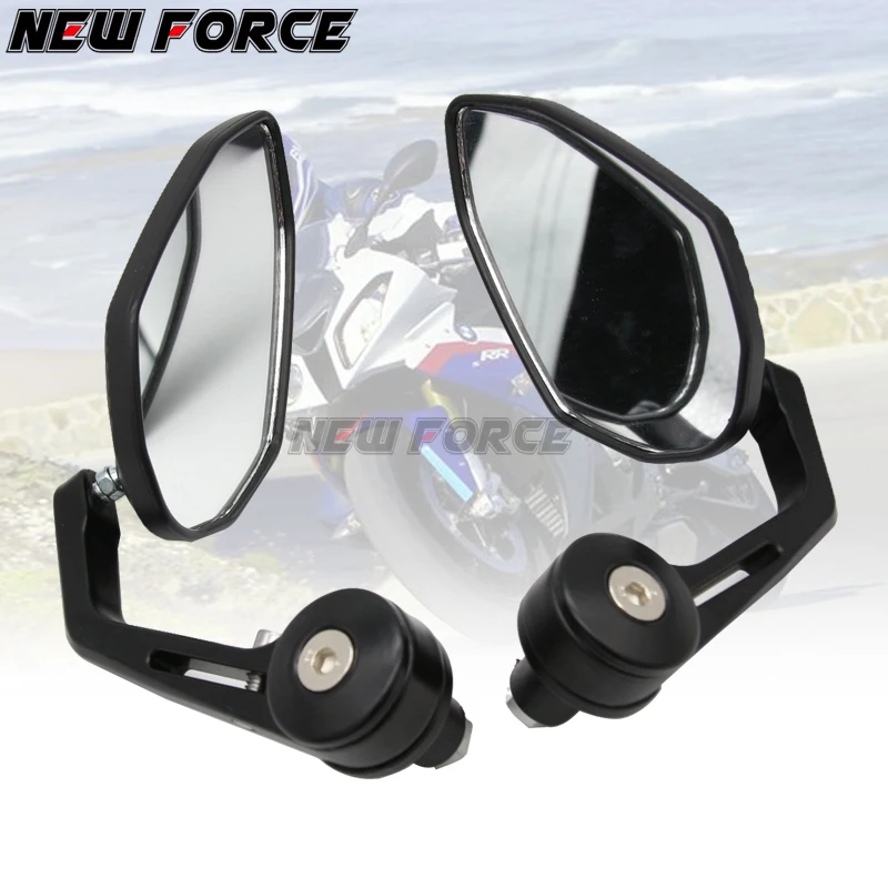 Боковые зеркала заднего вида с ЧПУ на руль мотоцикла 7/8 дюйма 22 мм|Боковые и