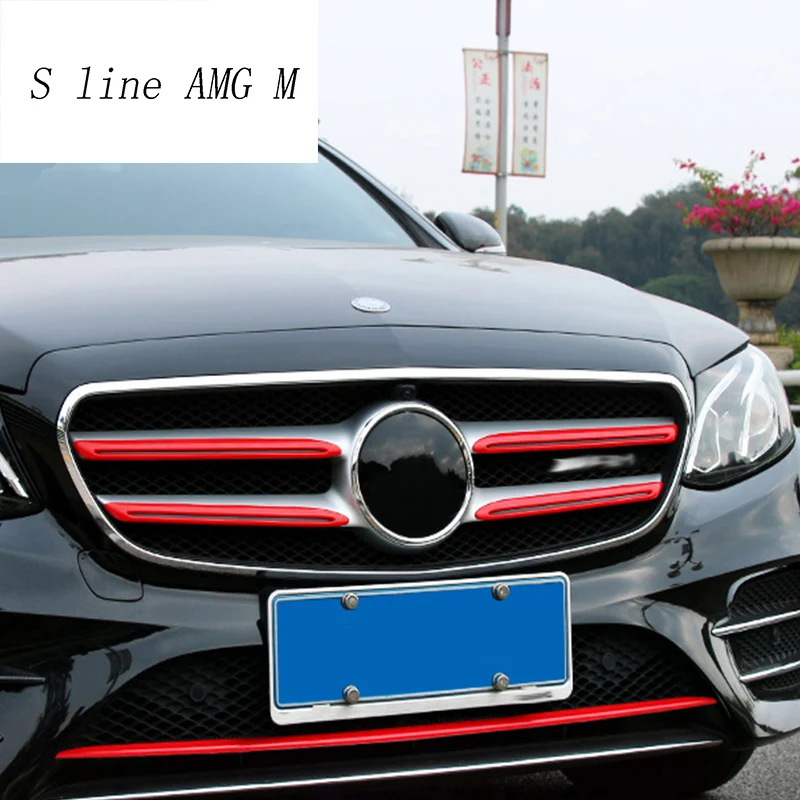 Автомобильный Стайлинг для Mercedes Benz E class W213 Передняя средняя решетка отделка