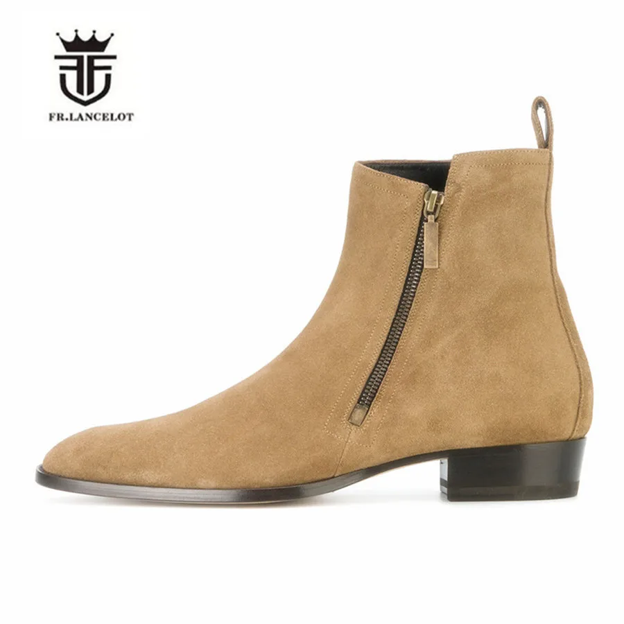 2019 оригинальные Винтажные ботинки ручной работы на боковой молнии из коровьей