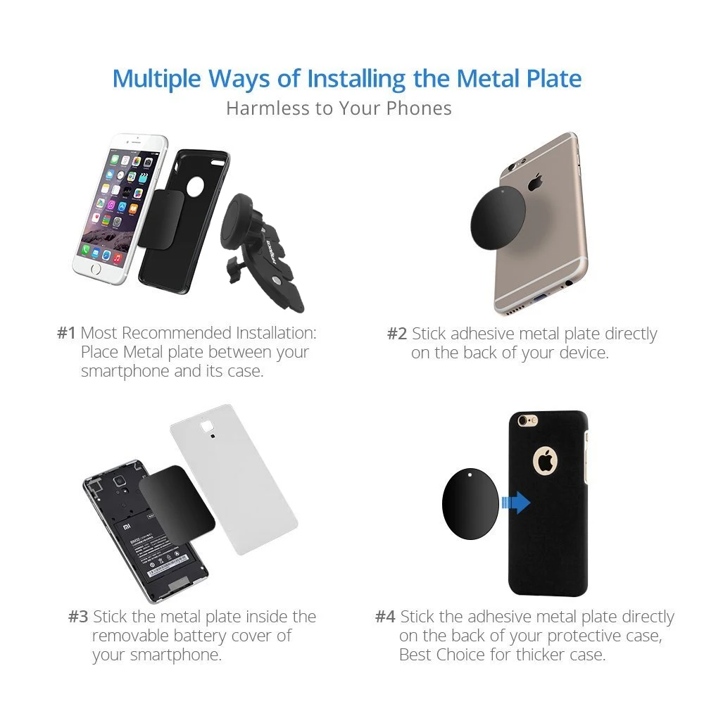 Универсальный Регулируемый держатель для мобильного телефона с разъемом CD