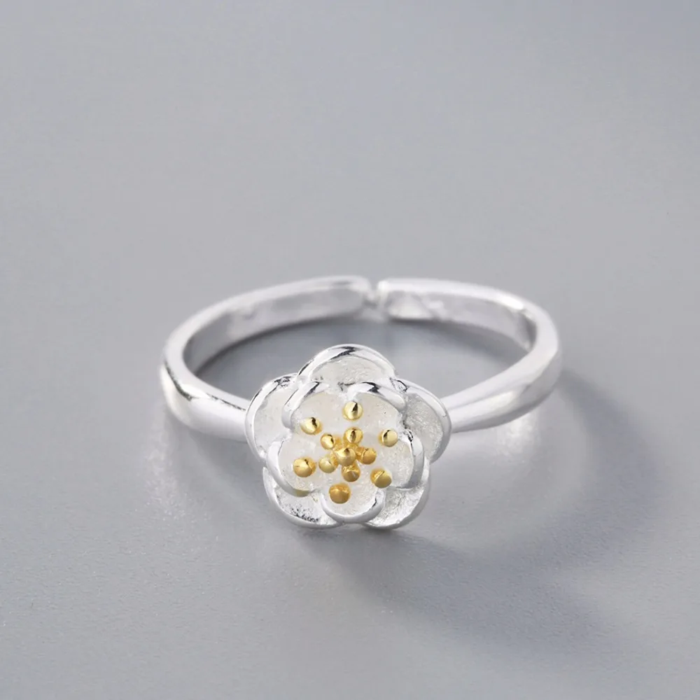 Кольцо CHENGXUN с цветными ветками вишни кольцо цветками простой темпераментный