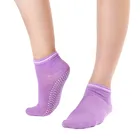 Женские носки для йоги, хлопковые спортивные нескользящие носки для занятий танцами, фитнесом и бегом, противоскользящие носки 2017
