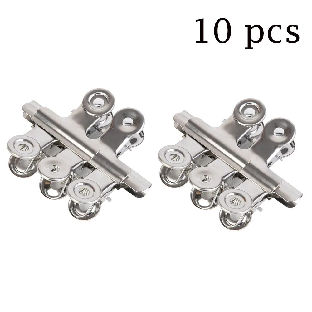 10 pcs 5/10 шт., русская кривая кривизна для ногтей, зажимные зажимы для акриловых гвоздей из нержавеющей стали, многофункциональные инструменты - Цвет: 10 pcs