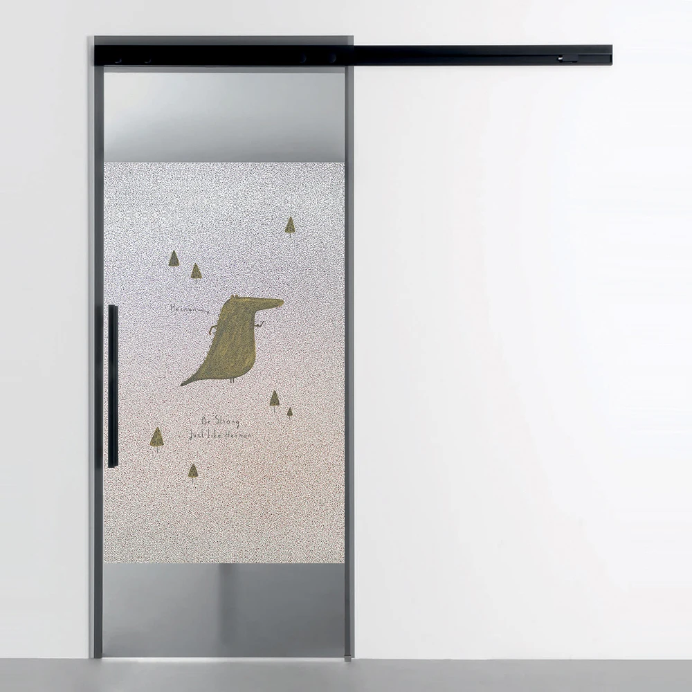 XXWW Window Film Decorative Glass Sticker Static Cling Privacy Frosted Office Bathroom Be Strong Shop Bedroom No Glue | Дом и сад