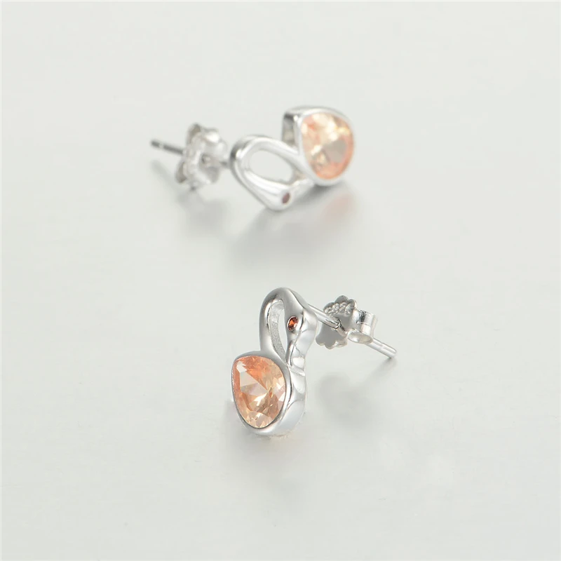 Подлинная Стерлингового Серебра 925 Серьги Стержня Для Женщин Старинные Моды Cryatsl