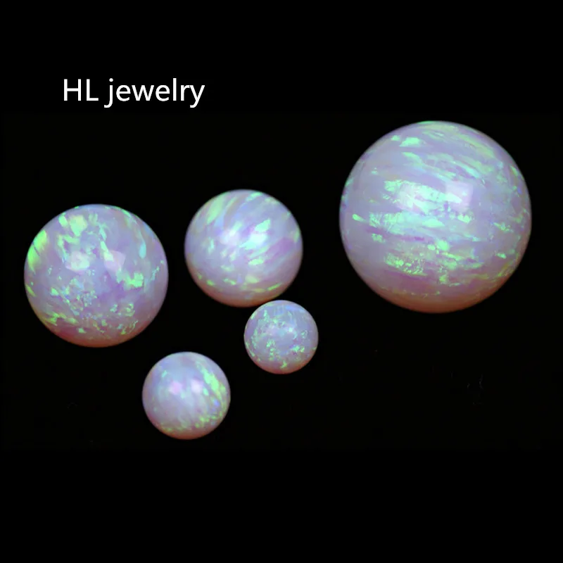 50PCS/Lot 8MM Opal Beads Jewelry Working Stud&ampDrop Earrings/ring/Bracelet/Necklaces For Women Op12 Synthetic | Украшения и