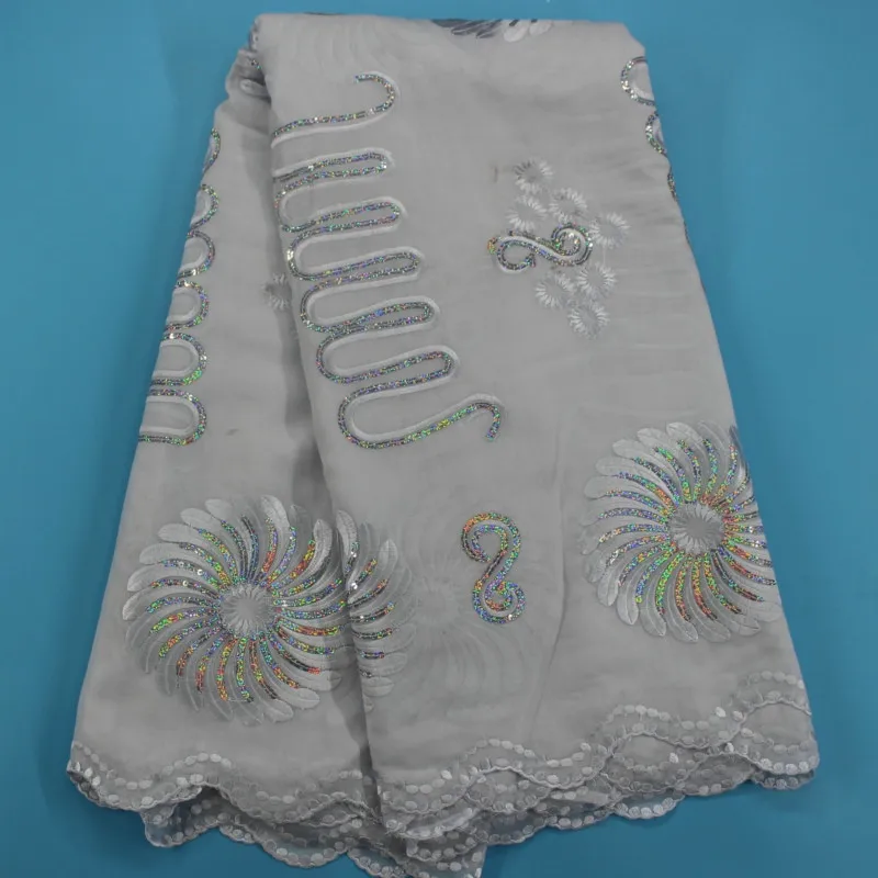 

Hot sell 2018 Embroidered cotton Lace For Daily Dress PO14,High quality swiss lace with sequins green and pink